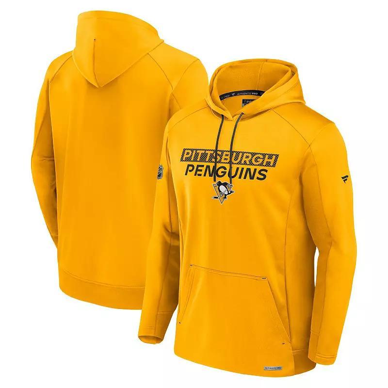 Mens Fanatics Pittsburgh Penguins Authentic Pro Rink Fleece Pullover Hoodie Product Image