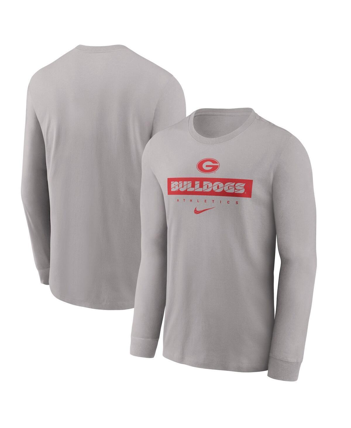 Mens Nike Gray Georgia Bulldogs 2024 Sideline Legend Performance Long Sleeve T-Shirt Product Image