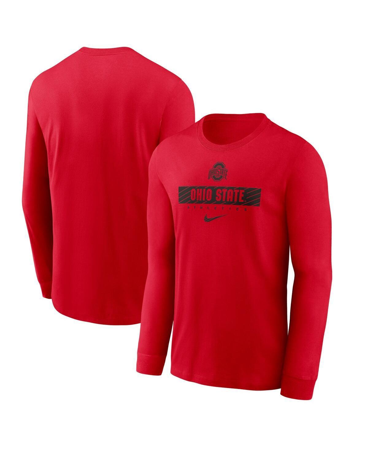 Nike Mens Scarlet Ohio State Buckeyes 2024 Sideline Legend Performance Long Sleeve T-Shirt Product Image