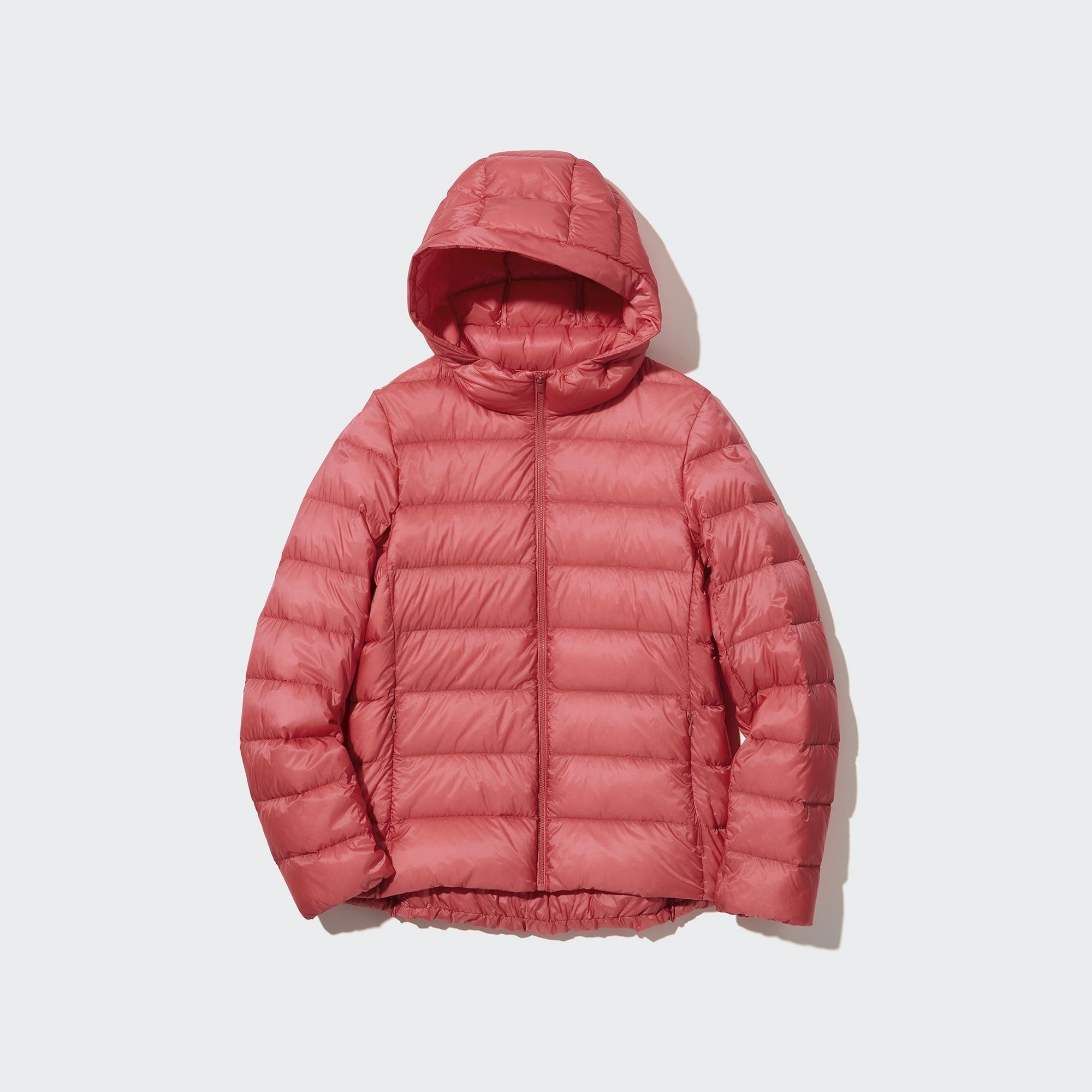 Womens Ultra Light Down Parka with Anti-Static Orange XS UNIQLO US Product Image