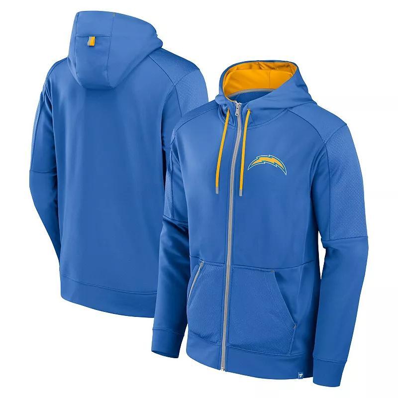 Mens Fanatics Powder Blue Los Angeles Chargers Defender Full-Zip Hoodie Product Image