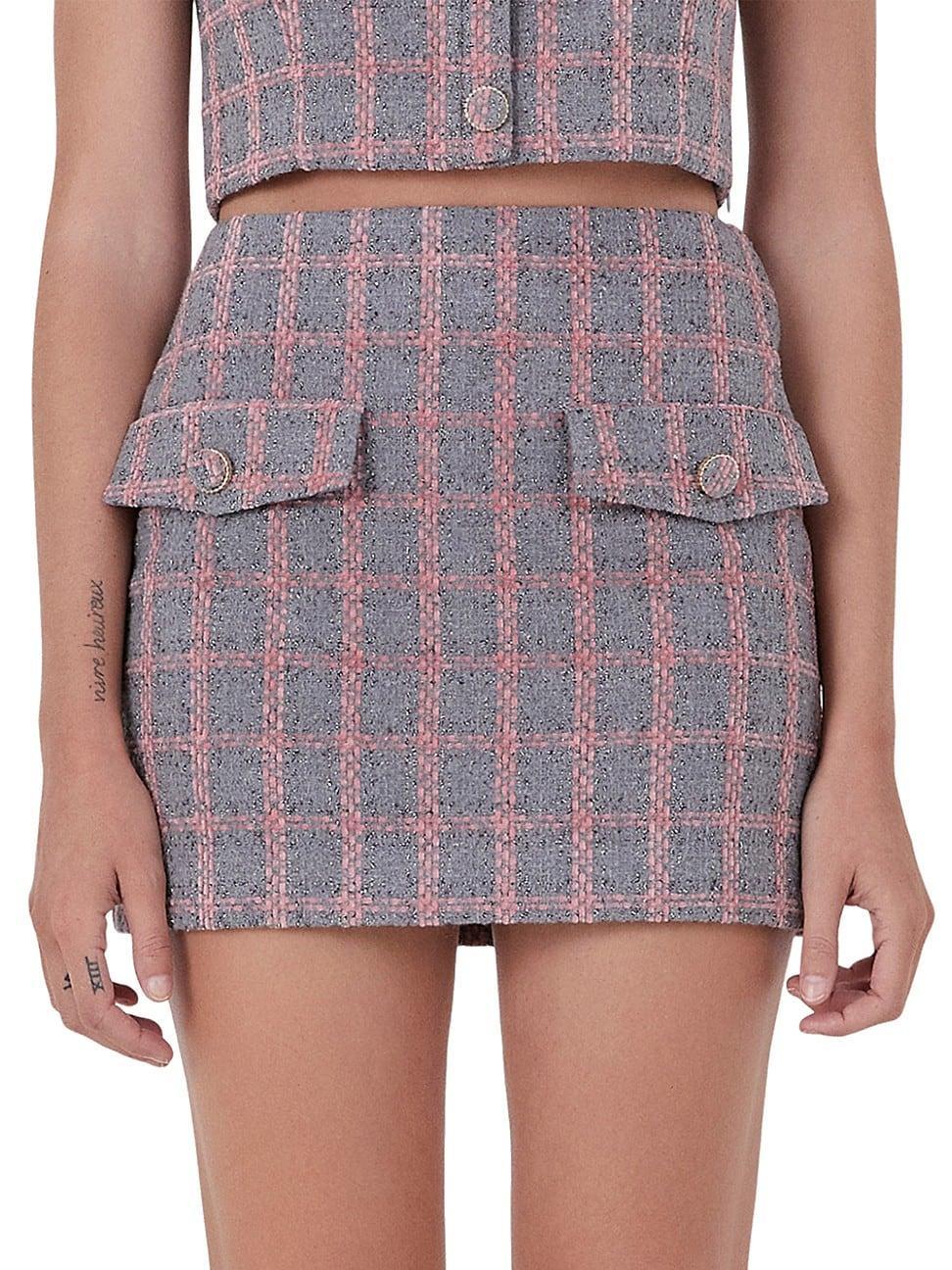 Womens Tweed Skirt Product Image