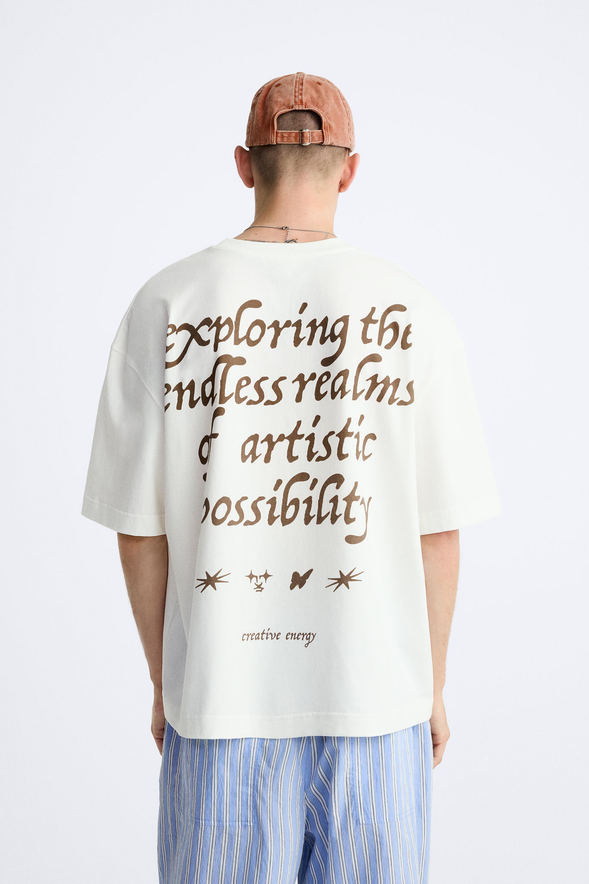 TEXT PRINT T-SHIRT Product Image