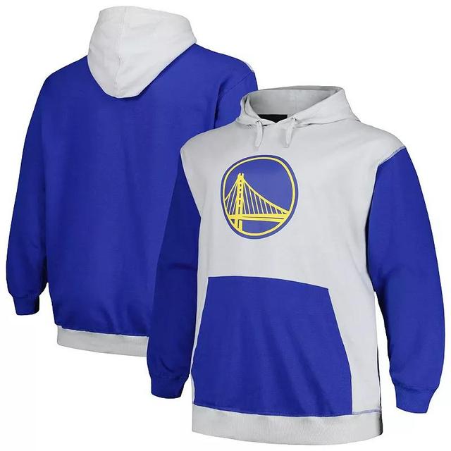 Mens Fanatics Branded Royal/Silver Golden State Warriors Big & Tall Primary Arctic Pullover Hoodie Product Image