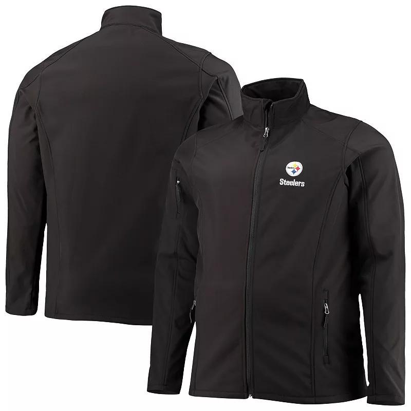 Mens Dunbrooke Black Pittsburgh Steelers Big & Tall Sonoma Softshell Full-Zip Jacket Product Image