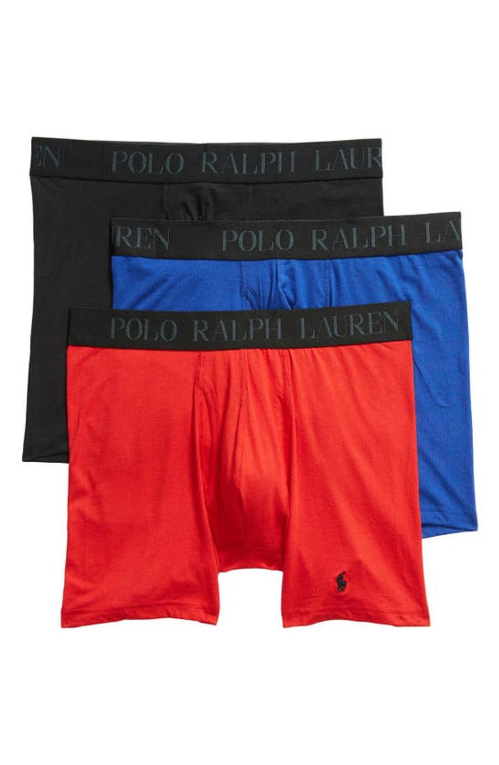 Lux 4d-flex Cotton Modal Boxer Brief 3-pack In Royal,red,black Product Image