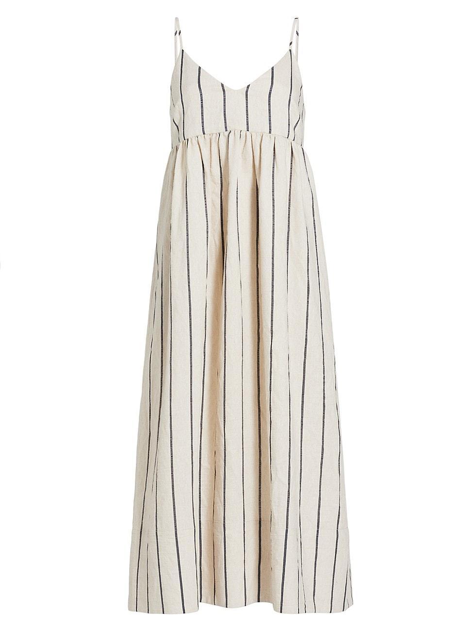 Womens Cove Linen-Blend Maxi Dress Product Image