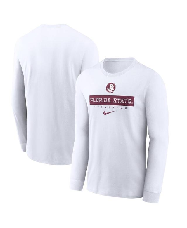 Nike Mens White Florida State Seminoles 2024 Sideline Legend Performance Long Sleeve T-Shirt Product Image