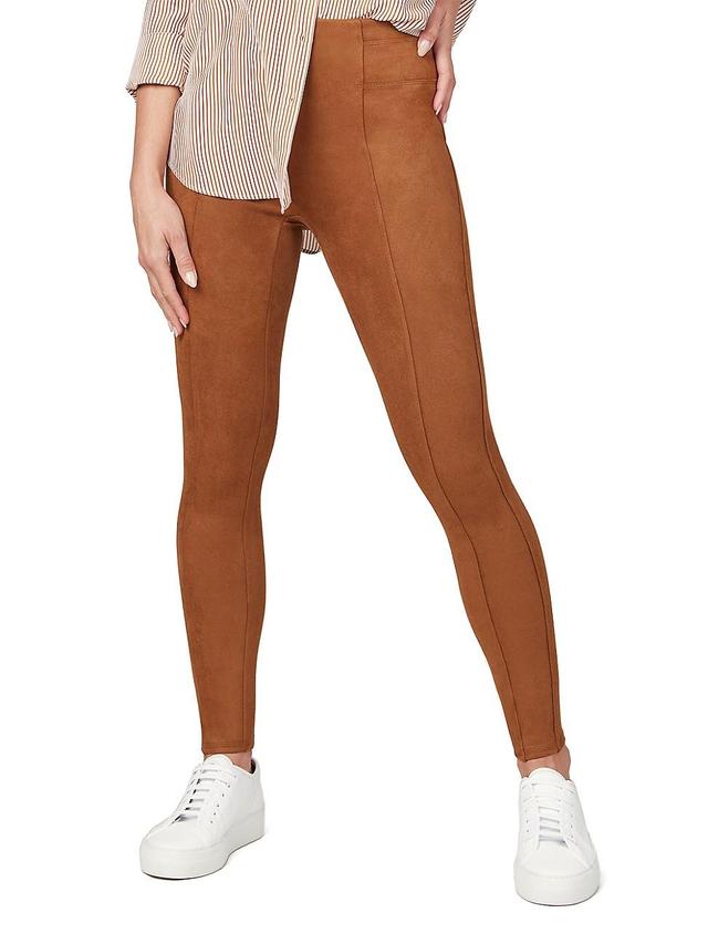 Womens Faux Suede Leggings Product Image