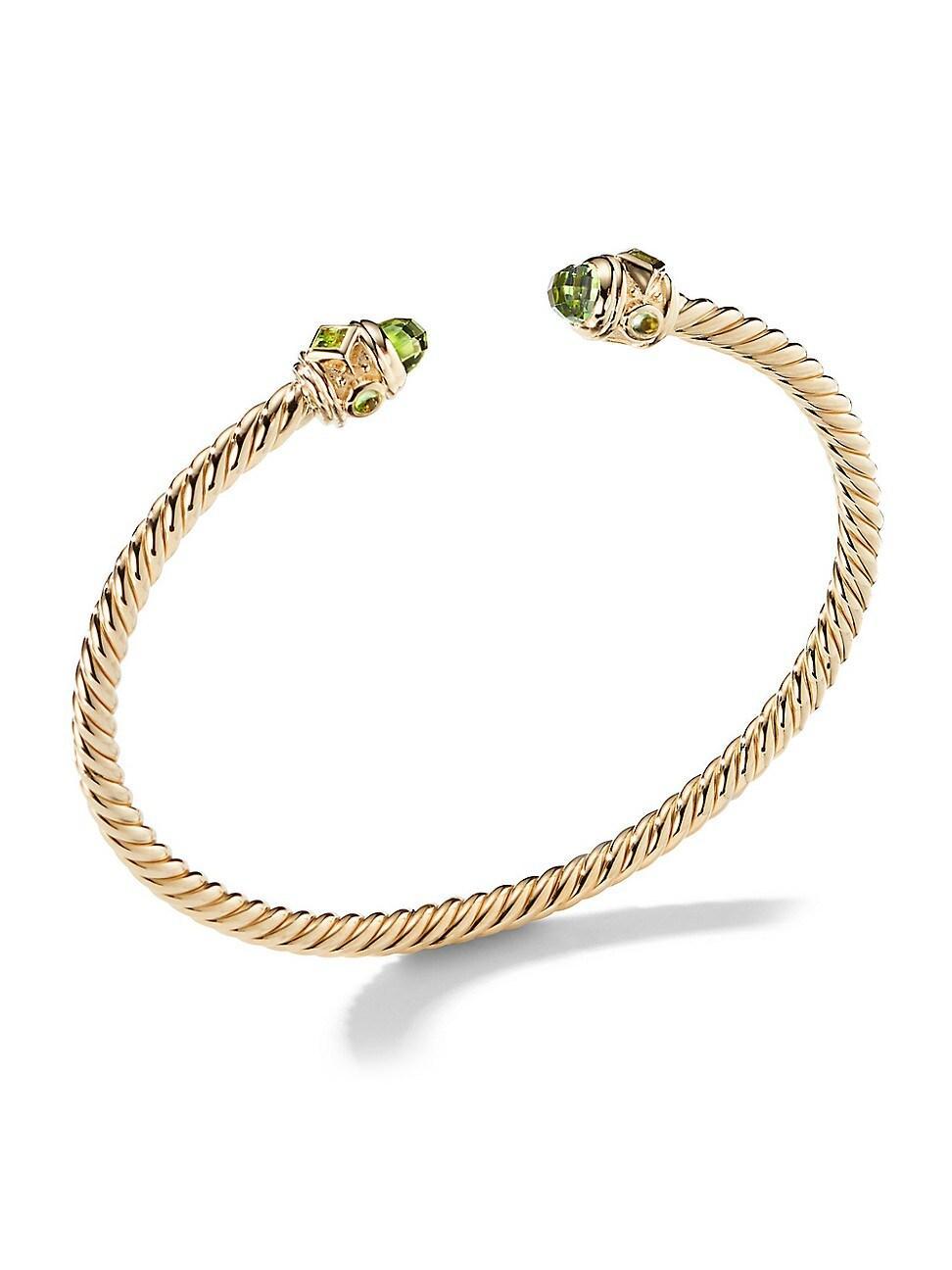 Womens Renaissance Cablespira Bracelet in 18K Yellow Gold Product Image