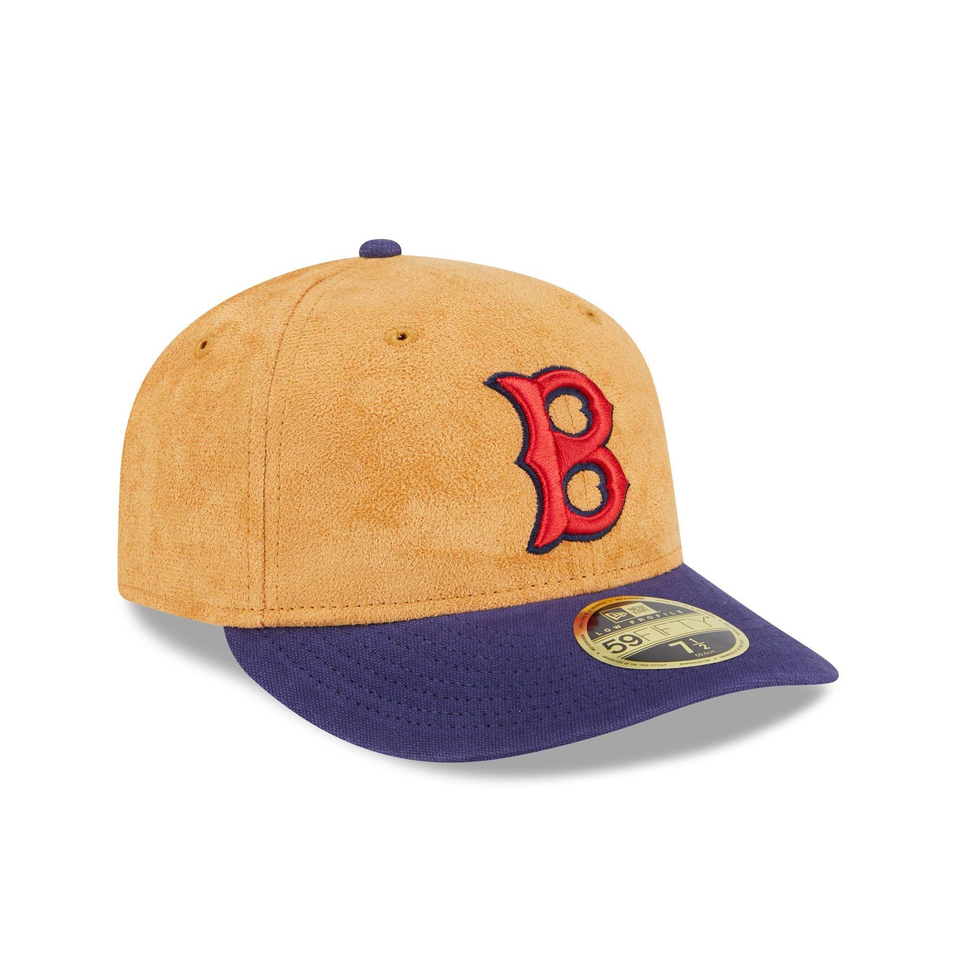 Boston Red Sox Tan Texture Low Profile 59FIFTY Fitted Hat Male Product Image