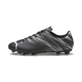 PUMA ATTACANTO Firm Ground/Artificial Ground Men's Soccer Cleats Shoes in Black/Silver Mist Product Image