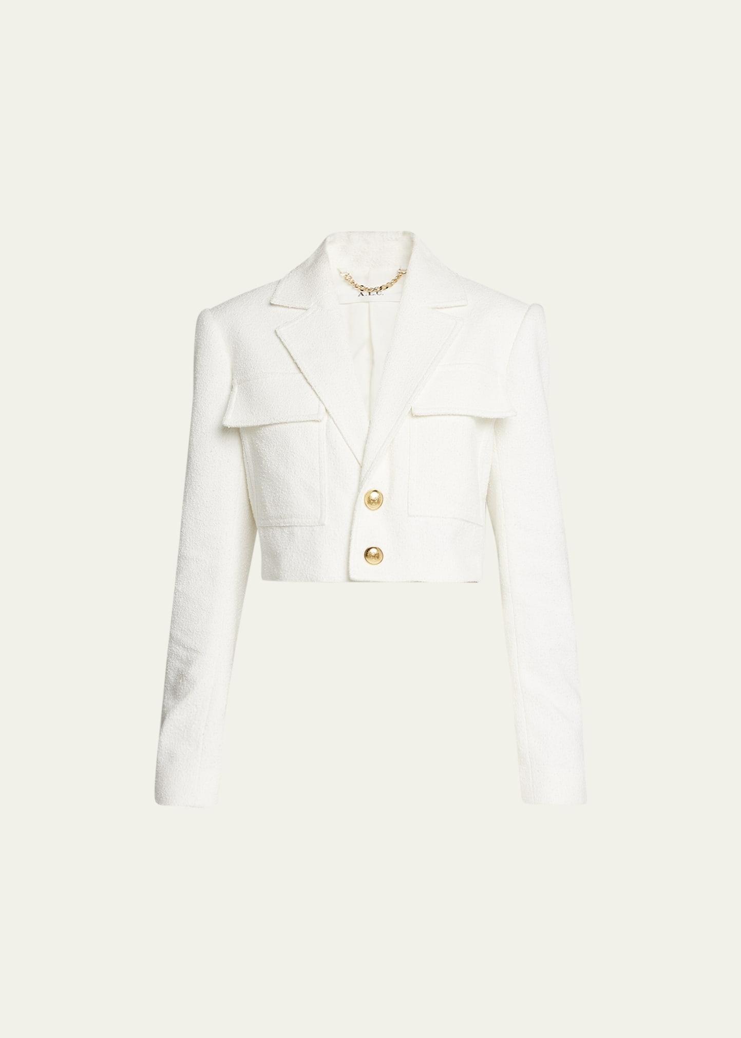 A. L.C. Banks Stretch Cotton Crop Jacket Product Image