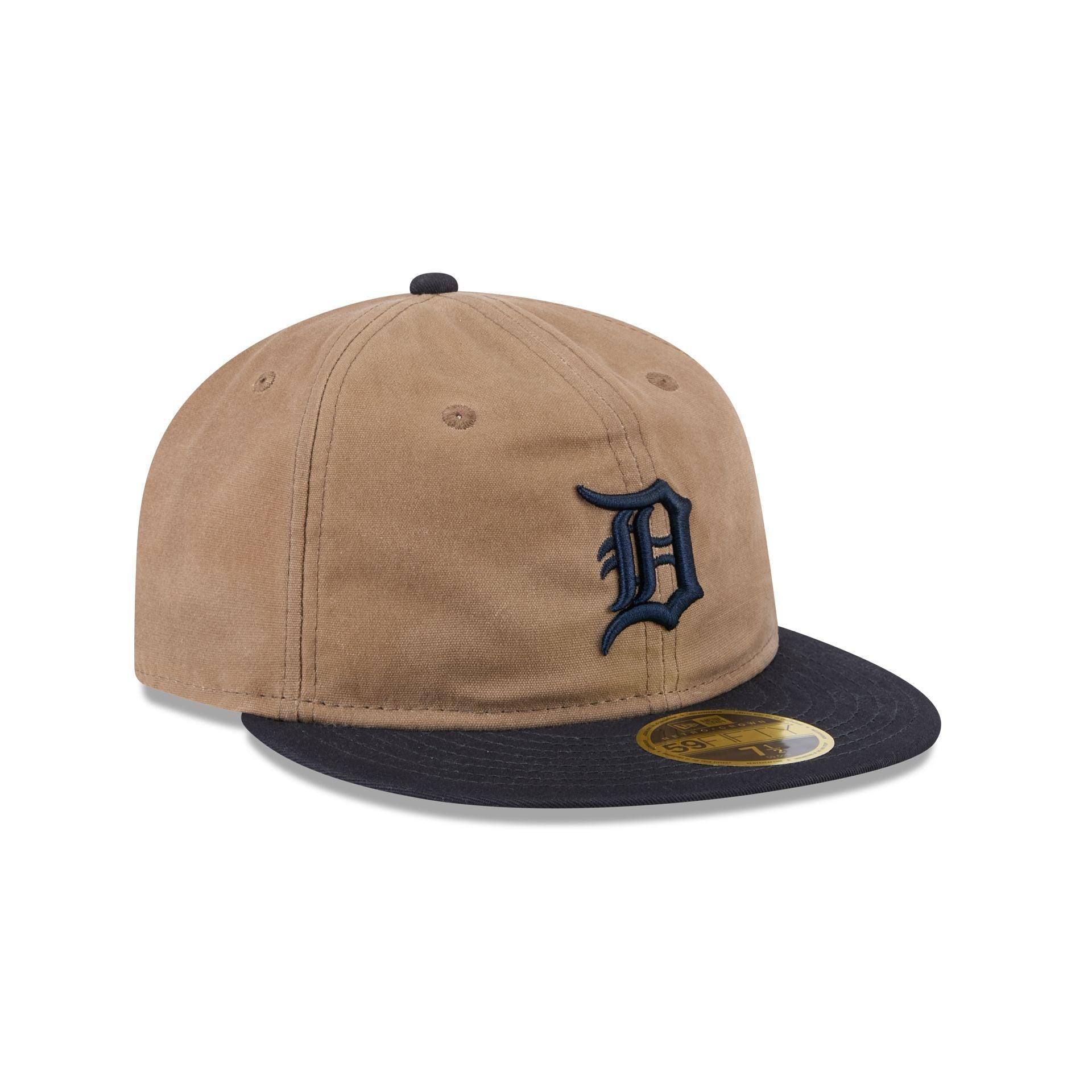 Detroit Tigers Wax Canvas Retro Crown 59FIFTY Fitted Hat Male Product Image