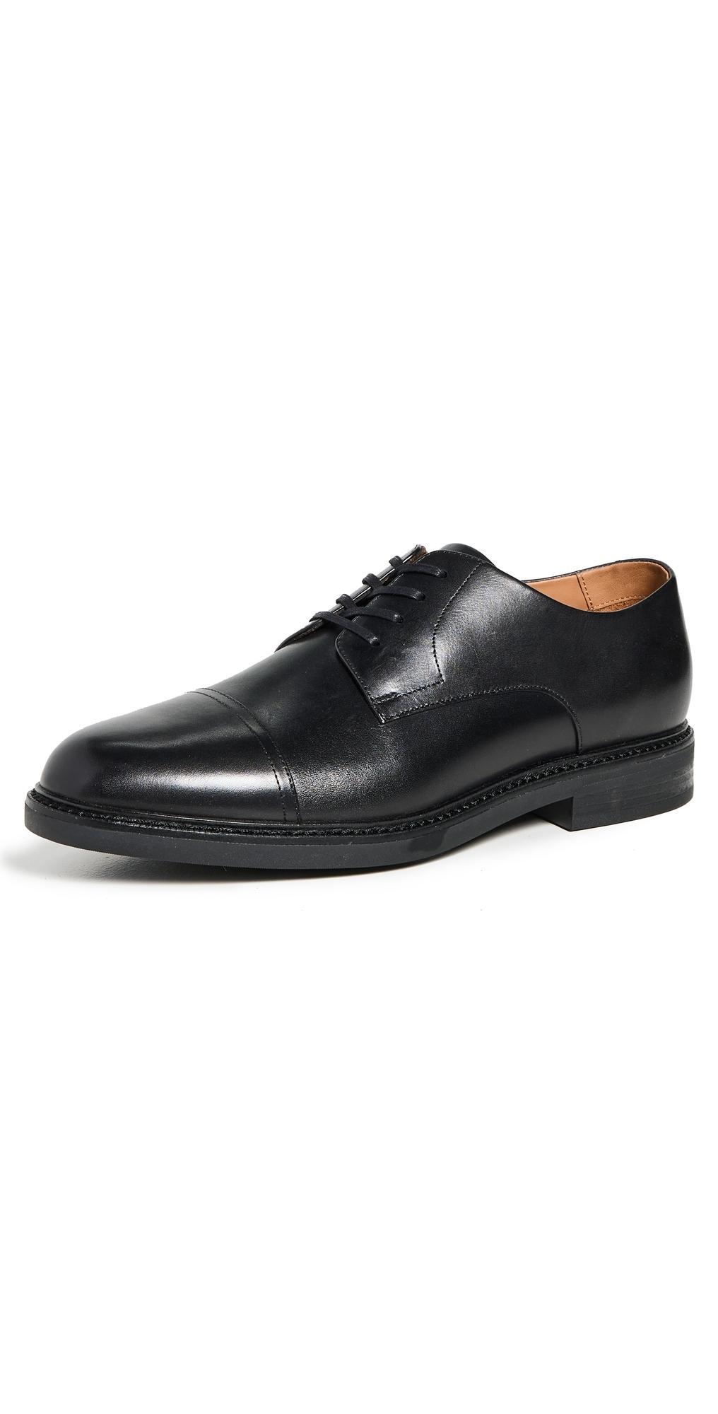 POLO RALPH LAUREN Asher Captoe Dress Shoes Black Product Image