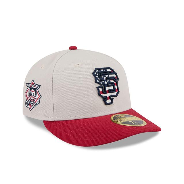 San Francisco Giants Independence Day 2024 Low Profile 59FIFTY Fitted Hat Male Product Image