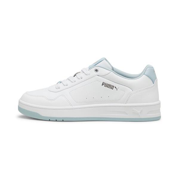 PUMA Court Classy Women's Sneakers in White/Frosted Dew/Silver Product Image