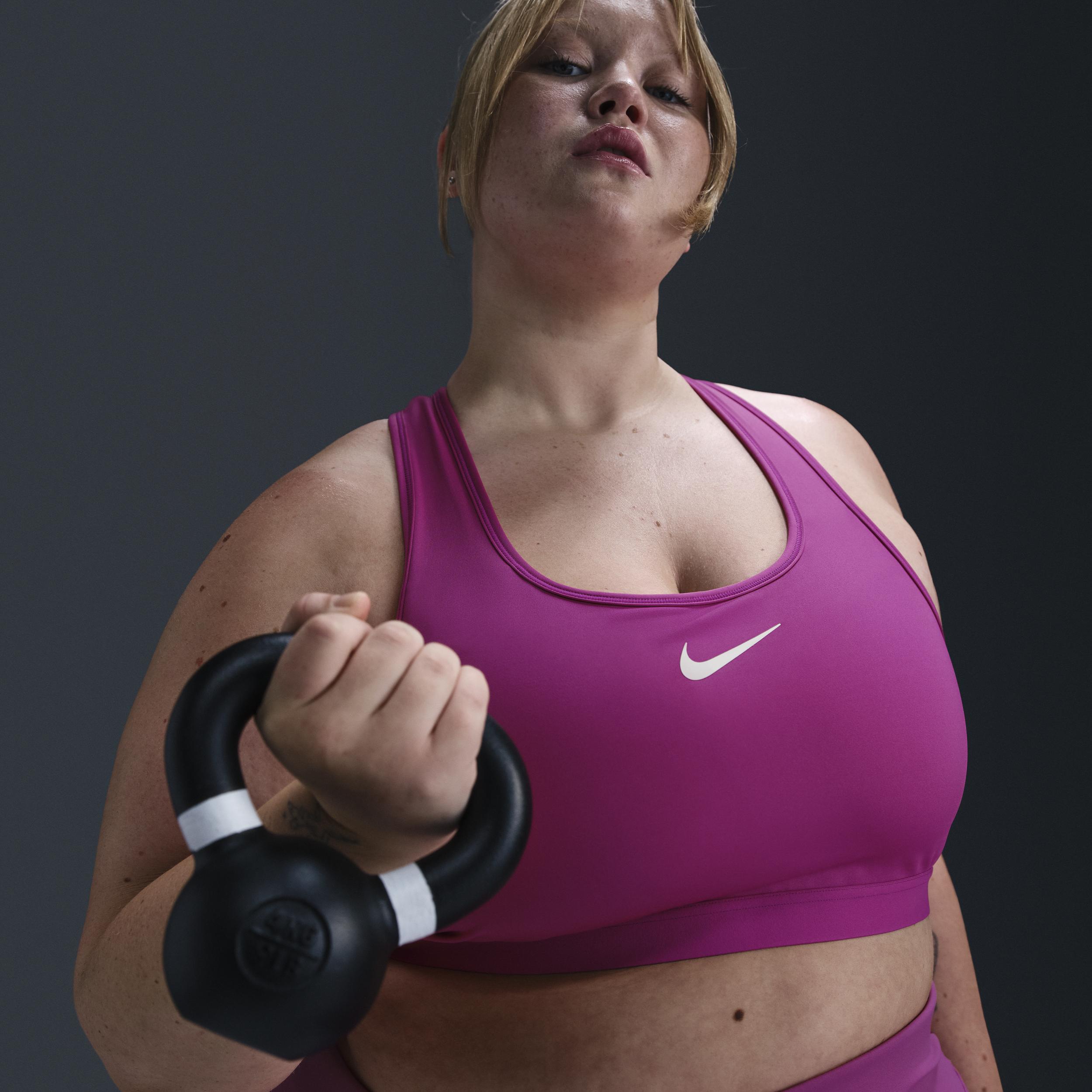 Nike Womens Swoosh High Support Non-Padded Adjustable Sports Bra Product Image