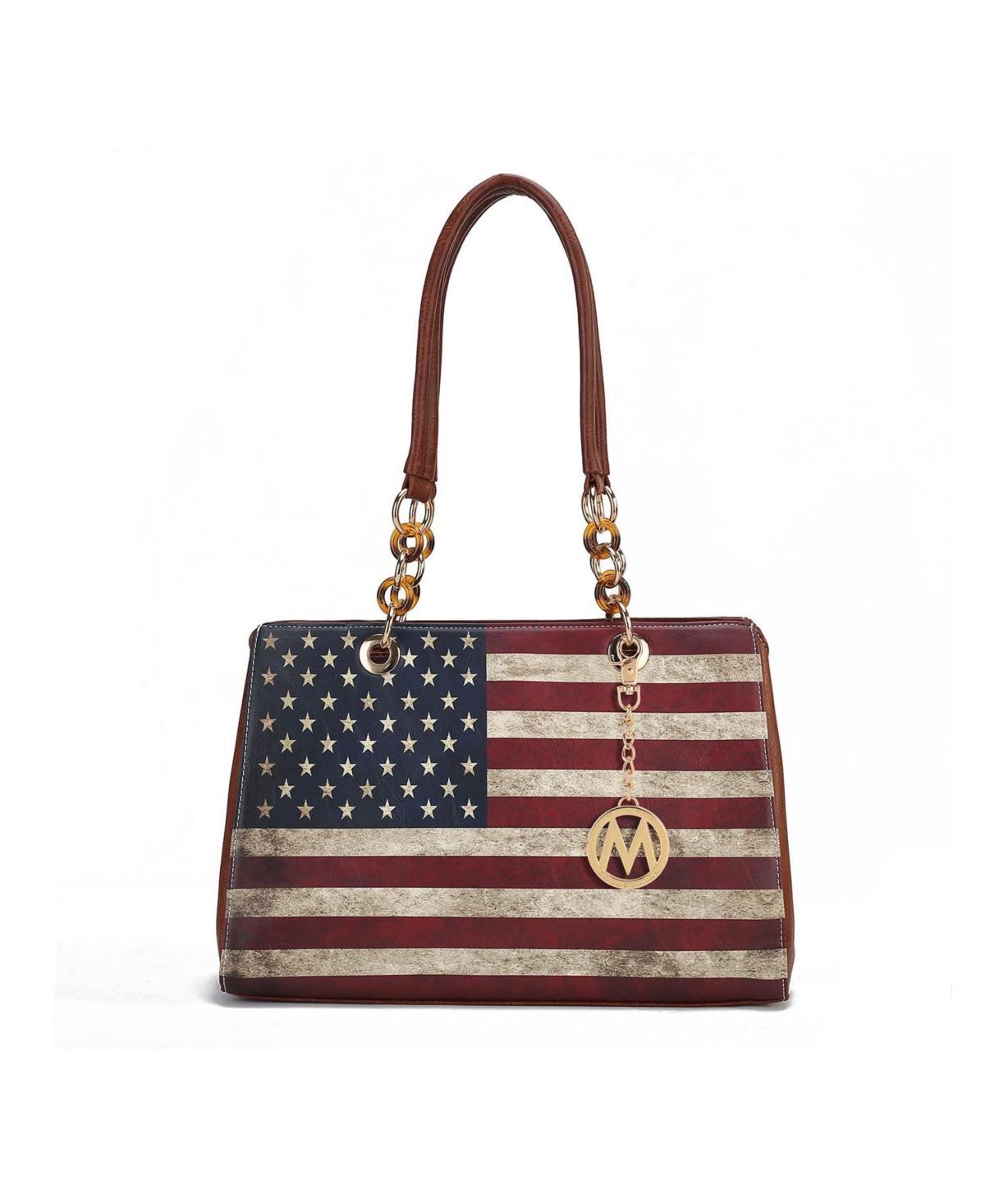 Mkf Collection Nevaeh patriotic pattern Women s Shoulder Bag by Mia K Product Image