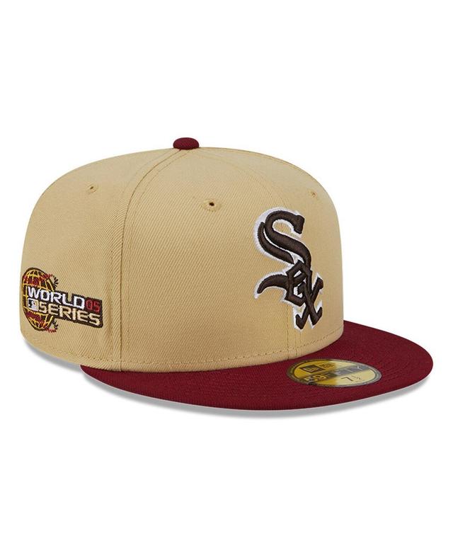 Mens New Era Vegas Gold Chicago White Sox 59FIFTY Fitted Hat - Vegas Gold Product Image