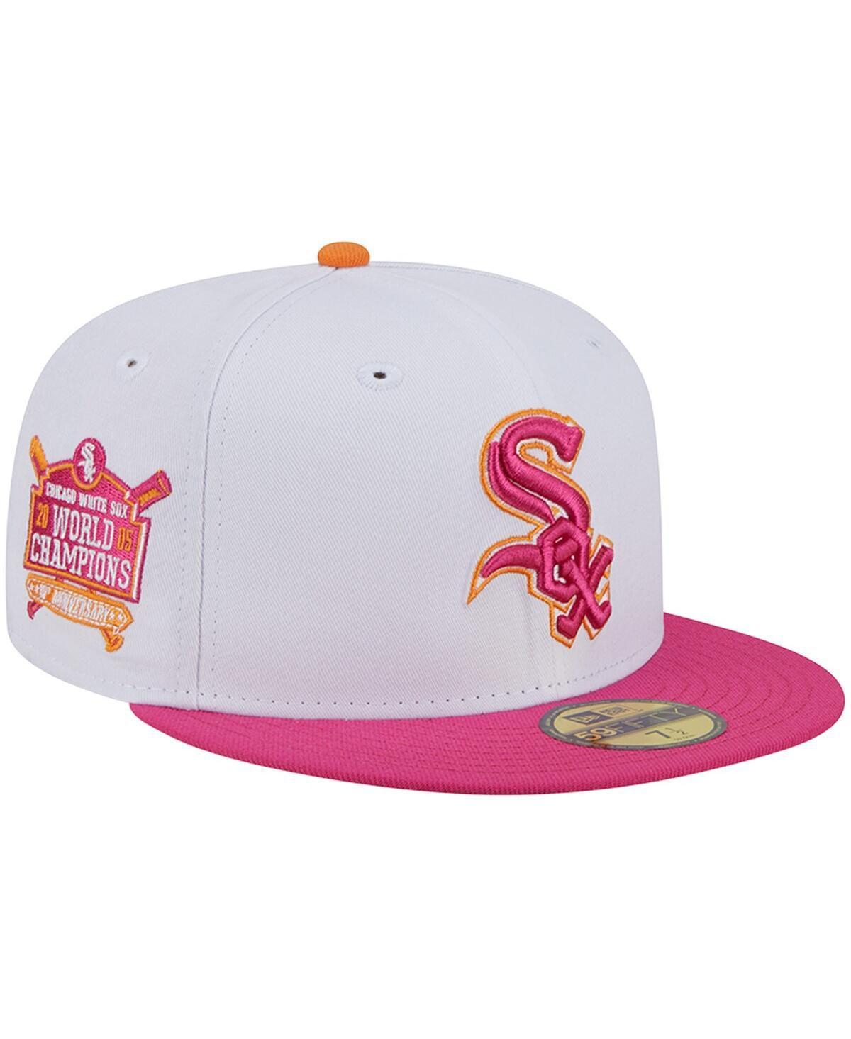 Mens New Era /Pink Chicago Sox 2005 World Champions 59FIFTY Fitted Hat Product Image