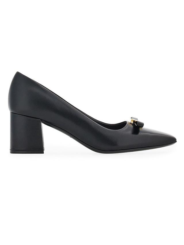 Womens Myra 60MM Block-Heel Leather Pumps Product Image