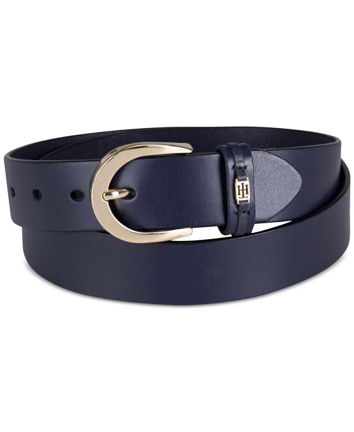 Tommy Hilfiger Womens Signature Leather Jean Belt Product Image