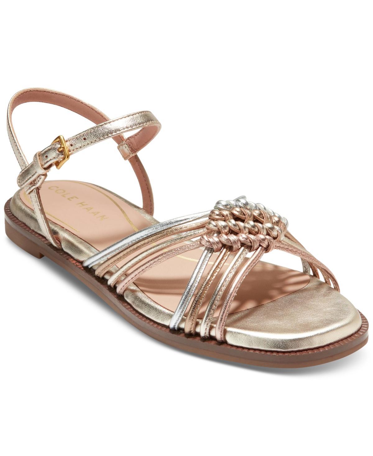 Womens Jitney Knot Leather Sandals Product Image