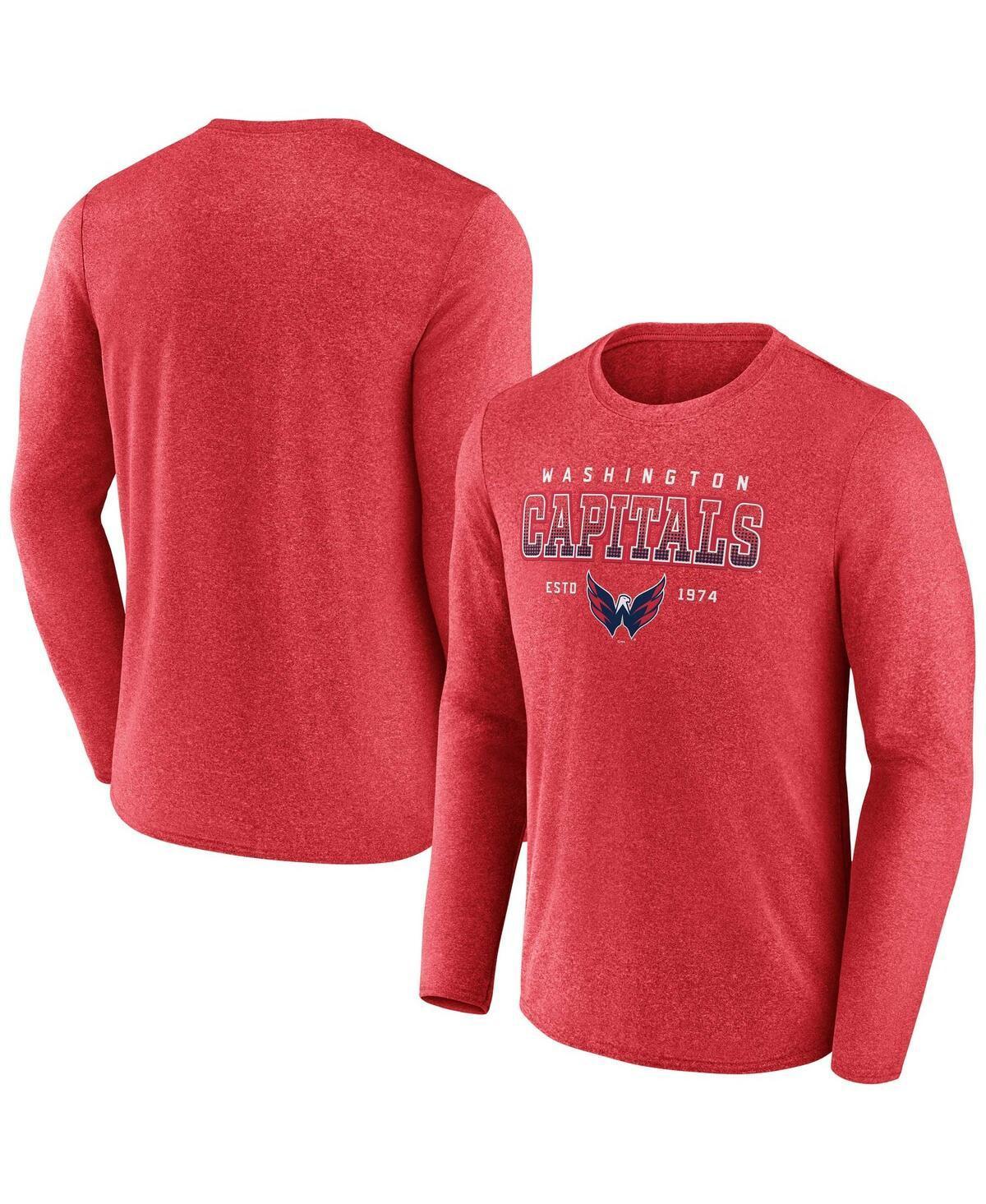 Mens Fanatics Branded Heather Washington Capitals Long Sleeve T-Shirt Product Image