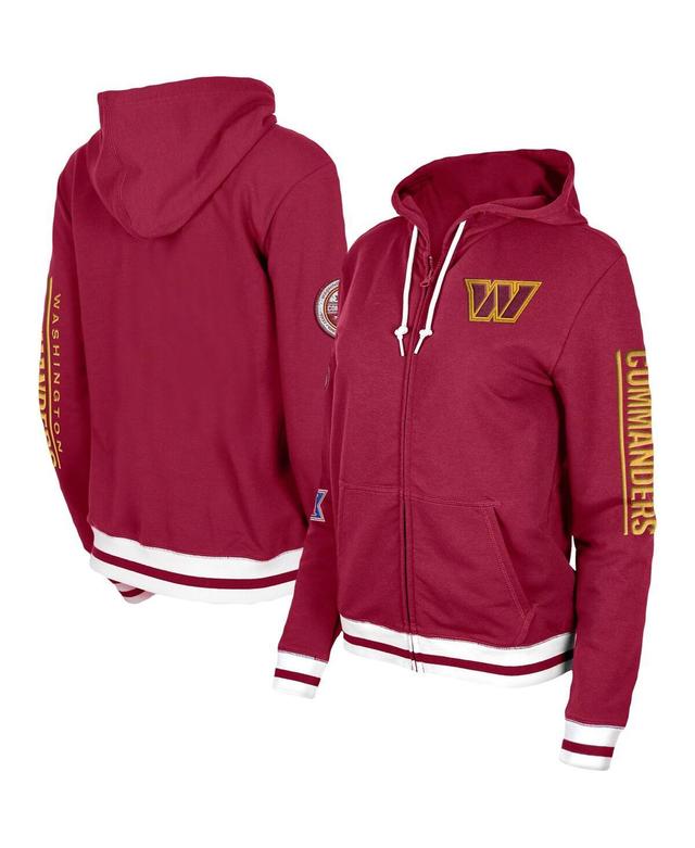 Womens New Era Burgundy Washington Commanders Elite Pack Full-Zip Hoodie Product Image