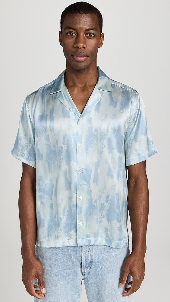 Frescobol Carioca Roberto Seascape Print Silk Shirt | Shopbop Product Image