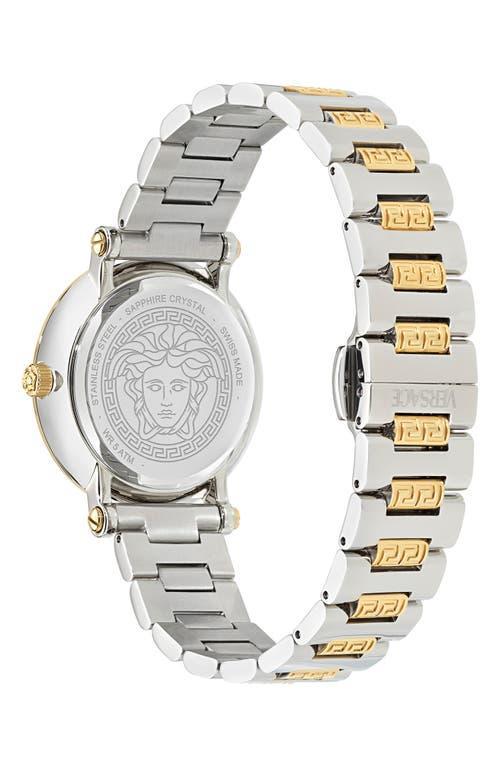 VERSACE Greca Sphere Bracelet Watch, 35mm In Two Tone Product Image