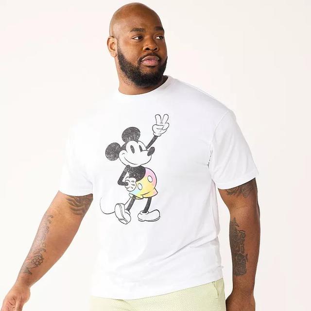 Disneys Mickey Mouse Mens Big & Tall Graphic Tee by Celebrate Together , Size: 4XB, White Product Image