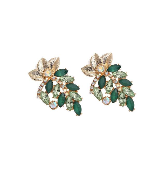 Sohi Womens Stone Cluster Drop Earrings Product Image