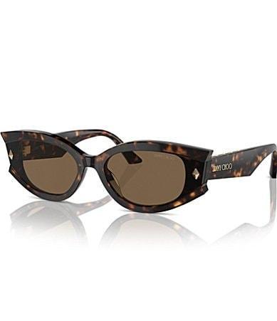 Jimmy Choo Womens JC5015U 62mm Havana Oval Sunglasses Product Image