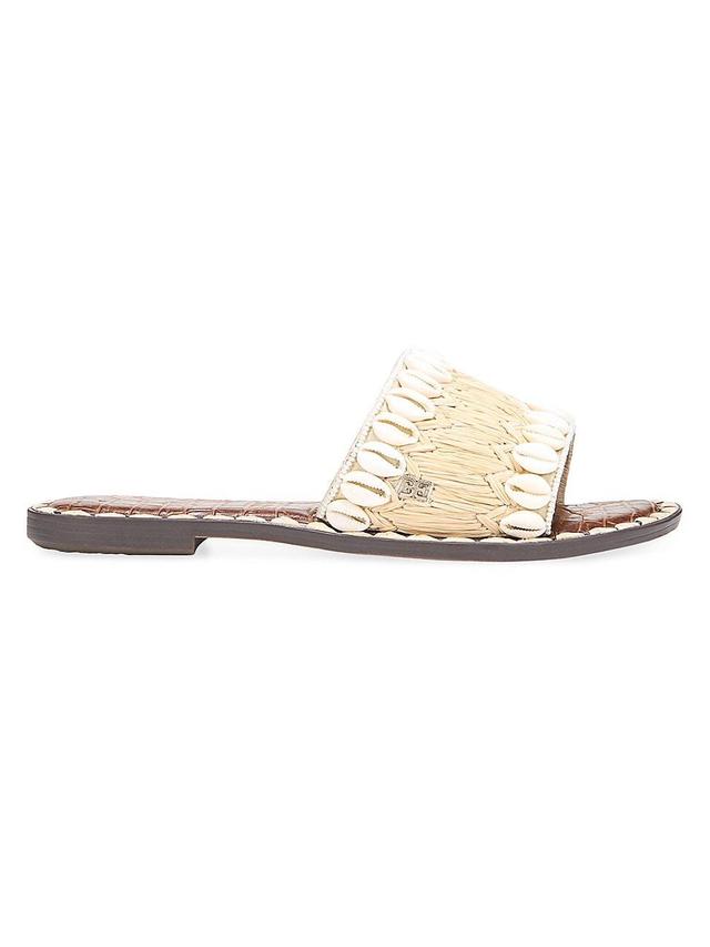 Womens Gale Shell-Embellished Slides Product Image