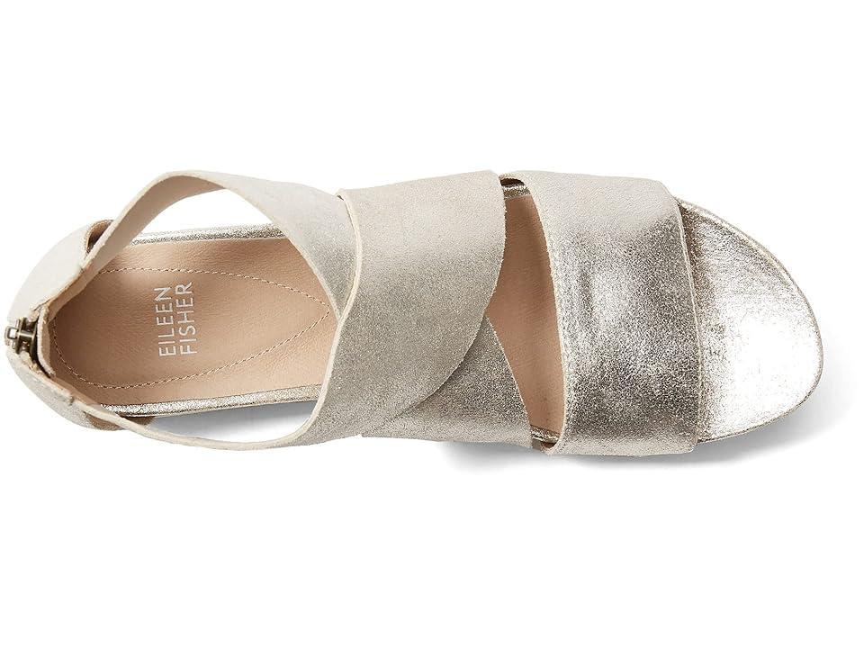 Eileen Fisher Sport (Platinum Glitter Suede) Women's Sandals Product Image