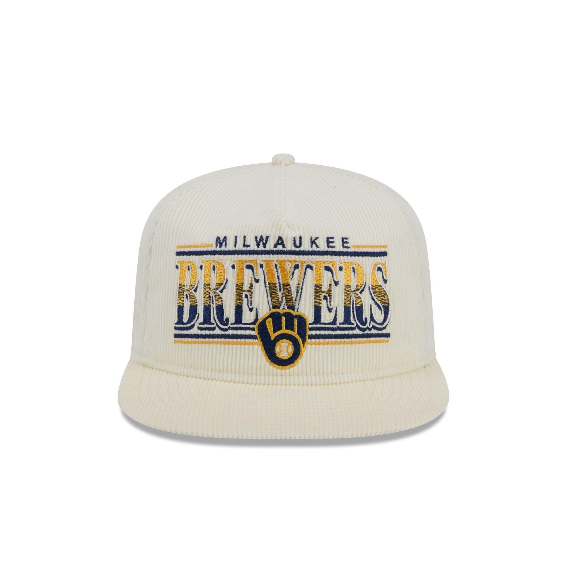 Milwaukee Brewers Throwback Corduroy Golfer Hat Male Product Image