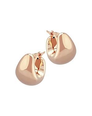 Bloomingdales Puff Hoop Earrings in 14K Rose Gold - 100% Exclusive Product Image