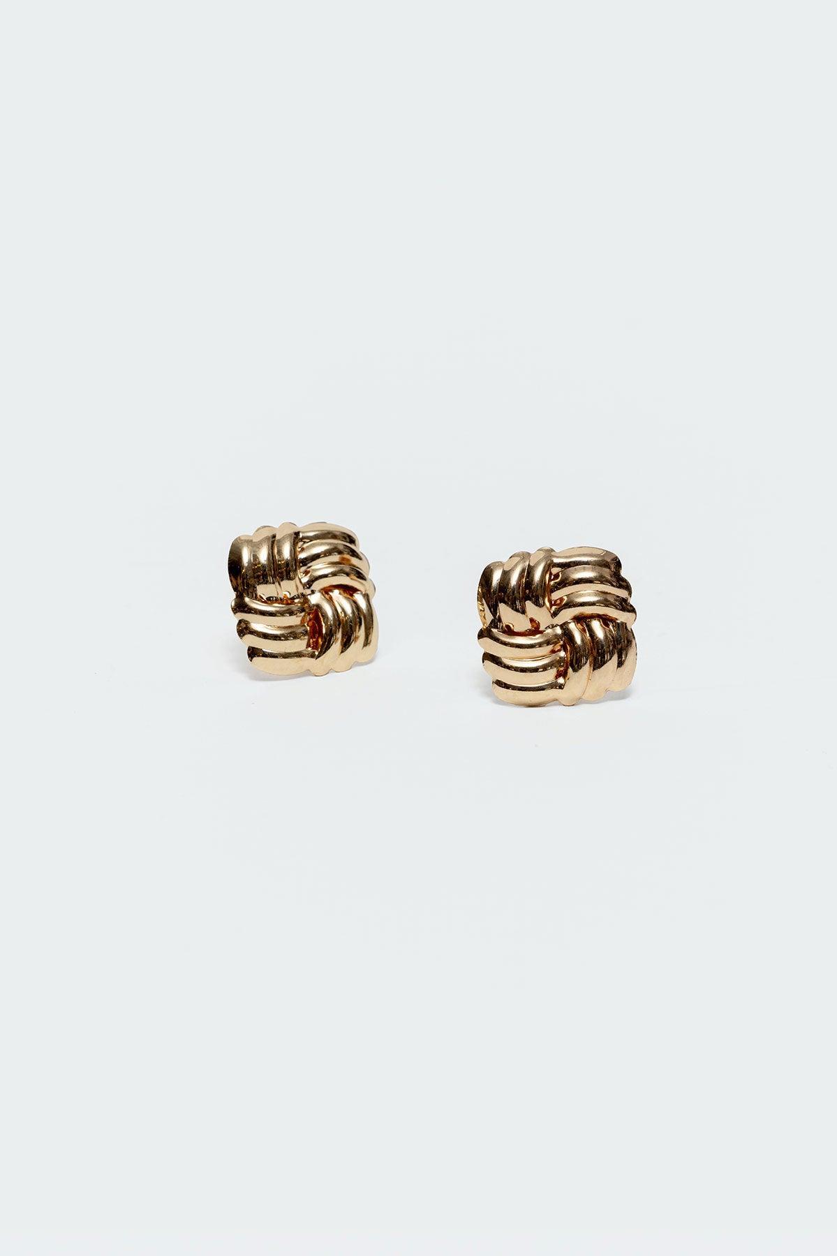 Knotted Square Studs Product Image