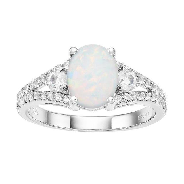 Gemminded Sterling Silver Gemstone Ring, Womens White Product Image