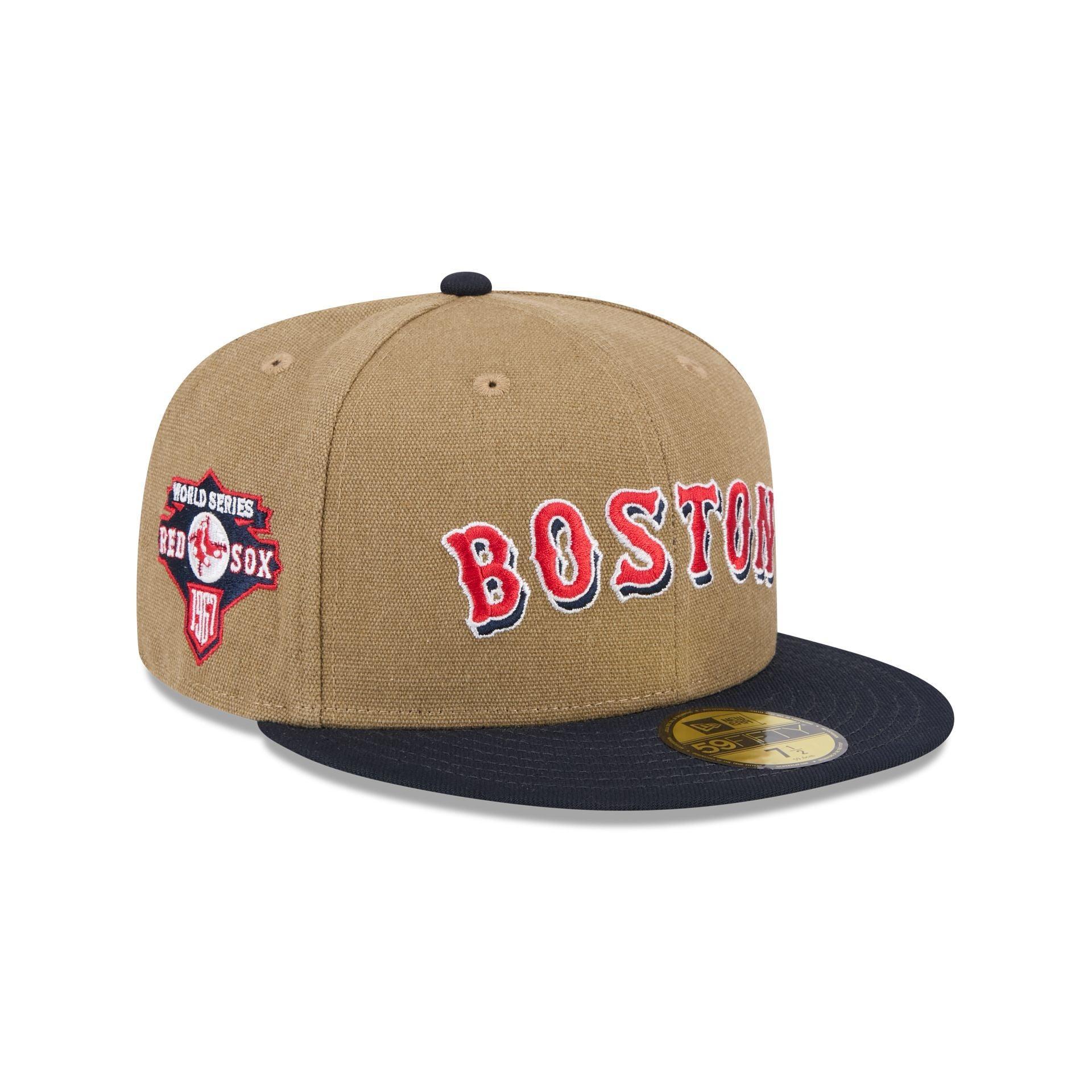 Boston Red Sox Canvas Crown 59FIFTY Fitted Hat Male Product Image