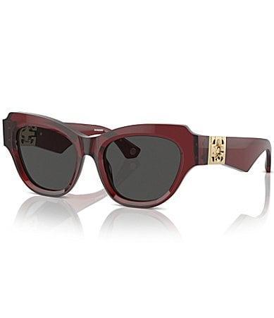 Burberry Womens BE4423f 52mm Dark Havana Irregular Sunglasses Product Image