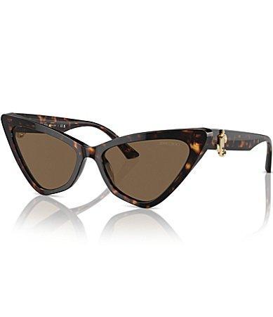 Jimmy Choo Womens JC5008 55mm Havana Cat Eye Sunglasses Product Image