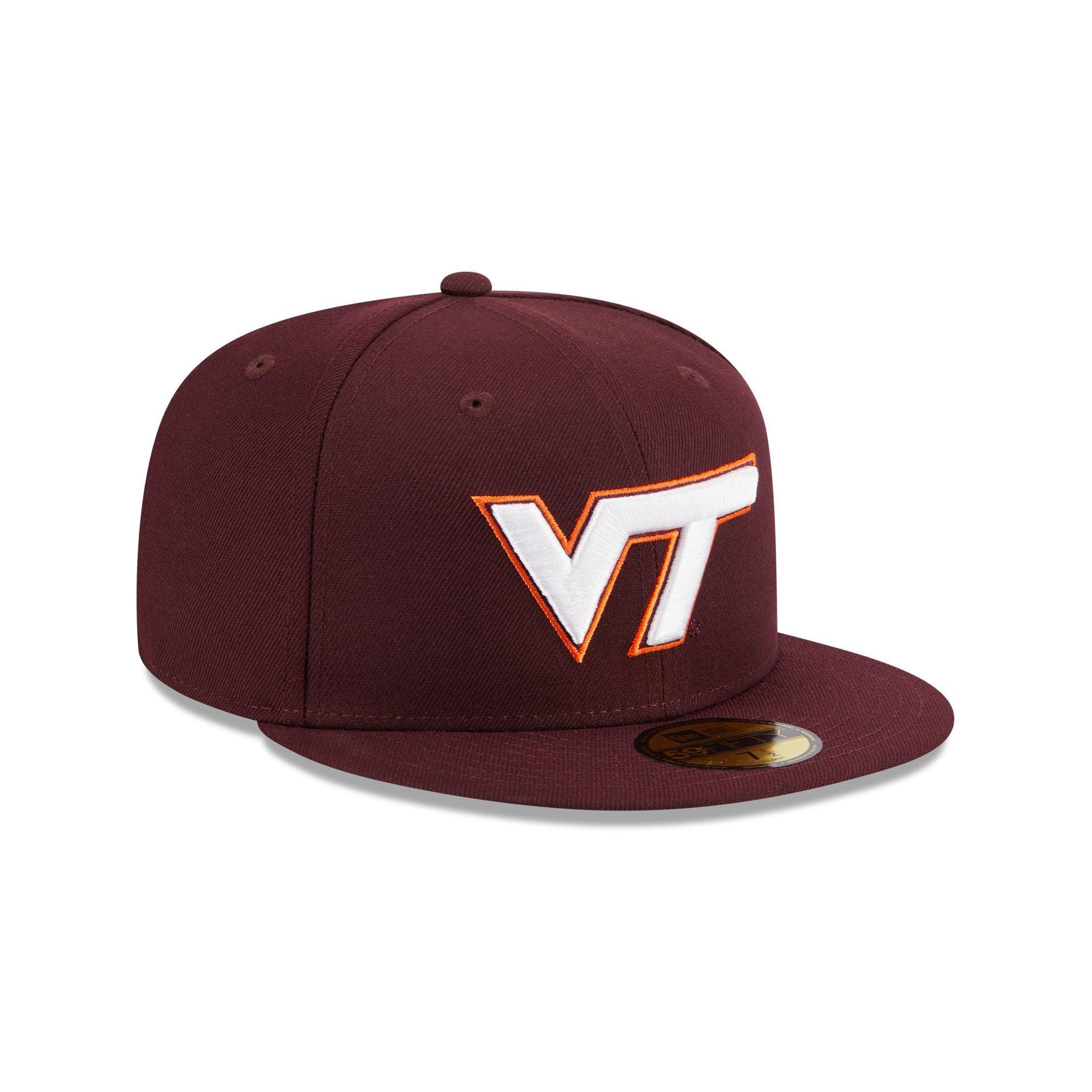 Virginia Tech Hokies Maroon 59FIFTY Fitted Hat Male Product Image