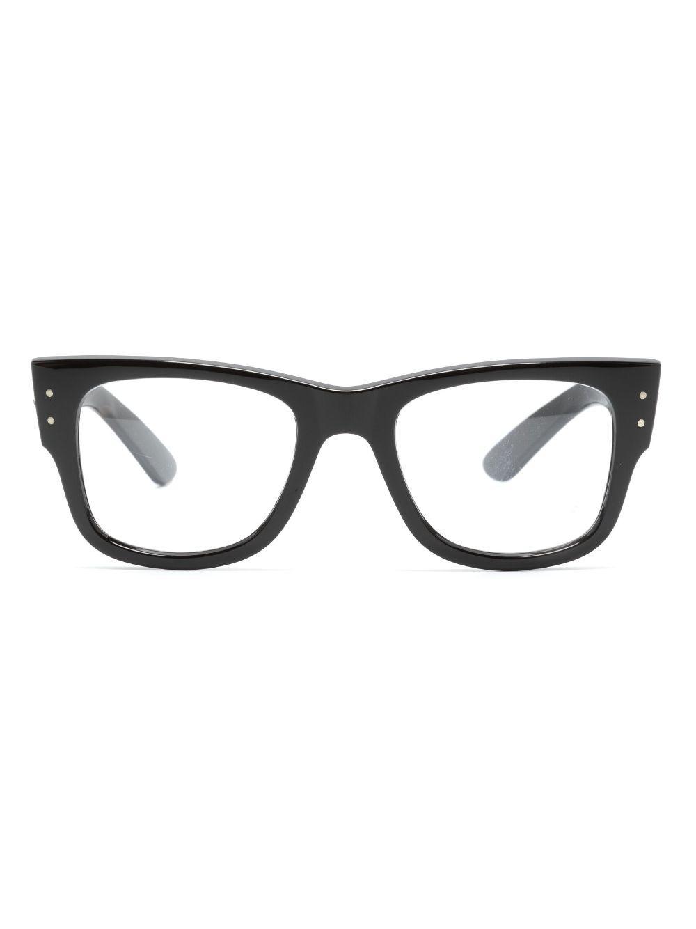 RAY BAN Rectangle-frame Tortoiseshell-effect Glasses In Black Product Image