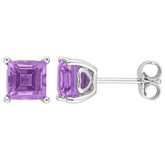 Stella Grace Sterling Silver & Gemstone Stud Earrings, Womens, Purple Product Image