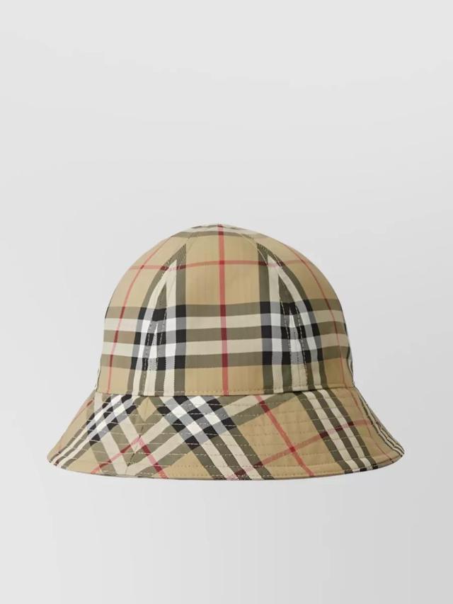 BURBERRY Vintage Check Bucket Hat In Cream Product Image