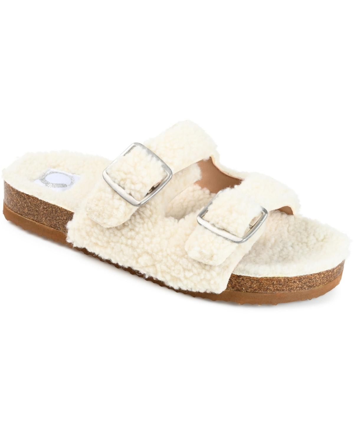 Journee Collection Delpheen Tru Comfort Foam Womens Slide Slippers Ivory Product Image