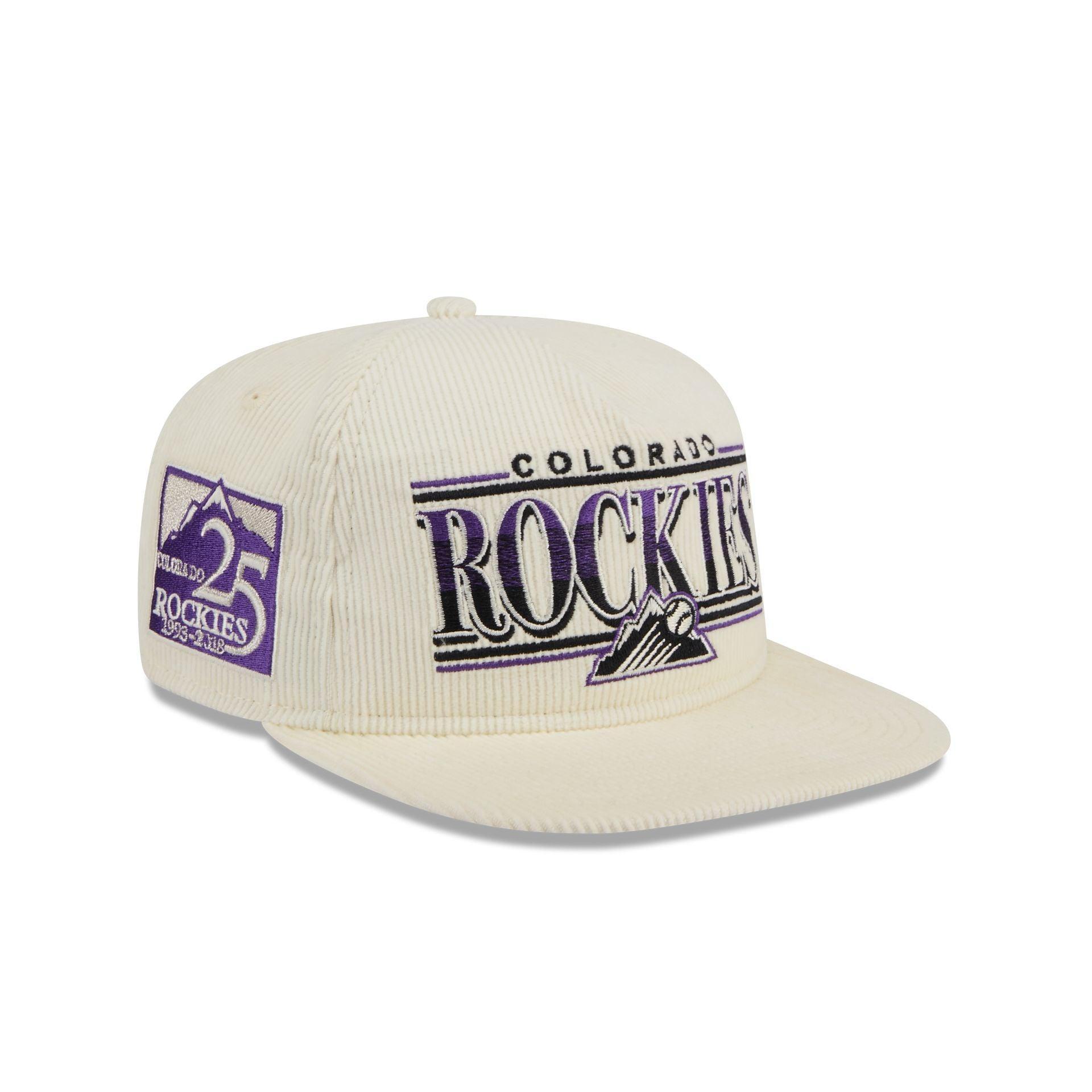 Colorado Rockies Throwback Corduroy Golfer Hat Male Product Image